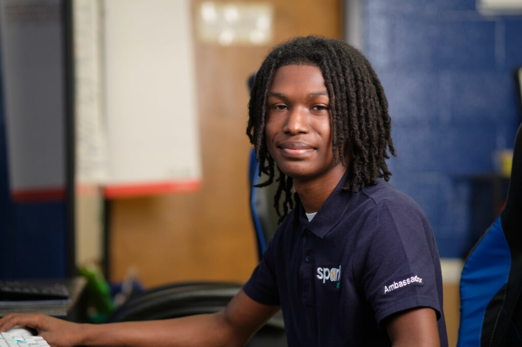 SparkNC Student Lamont Vines Jr Photo credit Alvin C. Jacobs Jr - | The Leon Levine Foundation